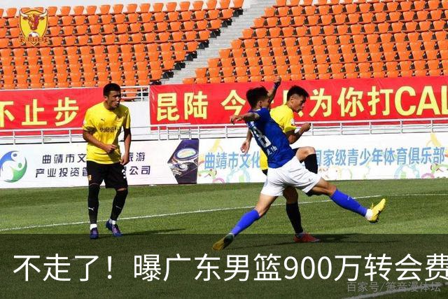 不走了！曝广东男篮900万转会费签下昔日状元内线，杜锋拒绝摆烂